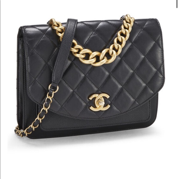 Chanel Caviar and lambskin envelope flap bag - Picture 9 of 13